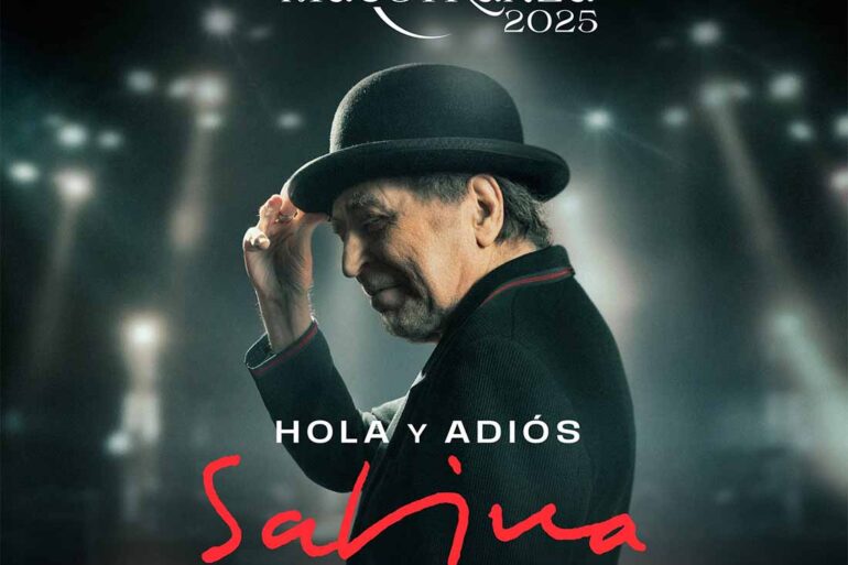 cartel concierto Joaquin Sabina Maestranza 2025 gira hola y adios 2 y 4 de septiembre