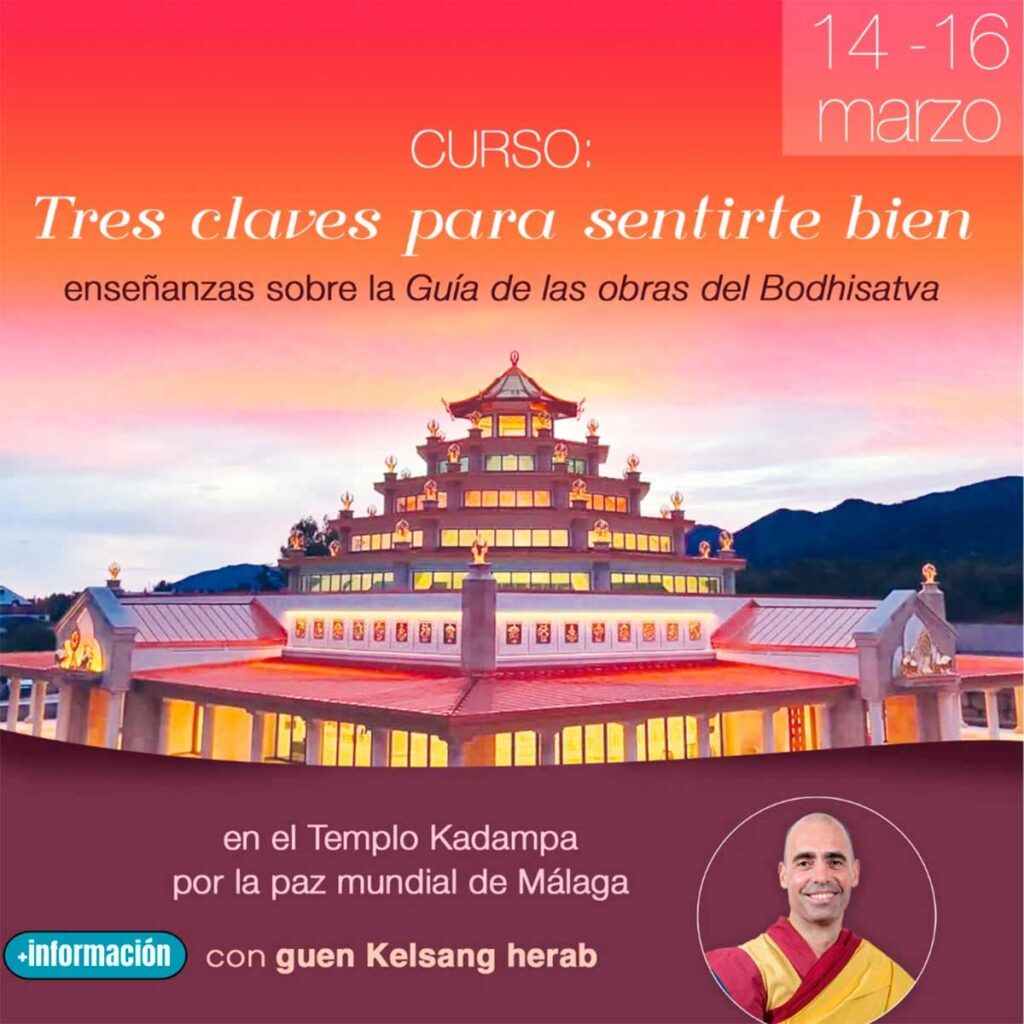 Curso tres claves para sentirte bien malaga 14 16 marzo 2025 guen Sherab