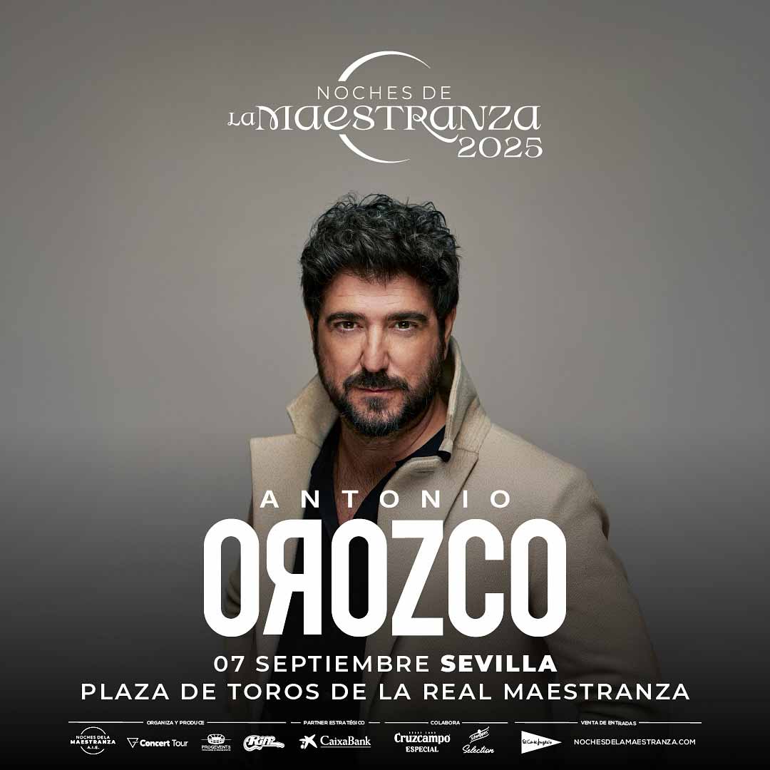 cartel concierto Antonio Orozco Sevilla 2025 7 de septiembre